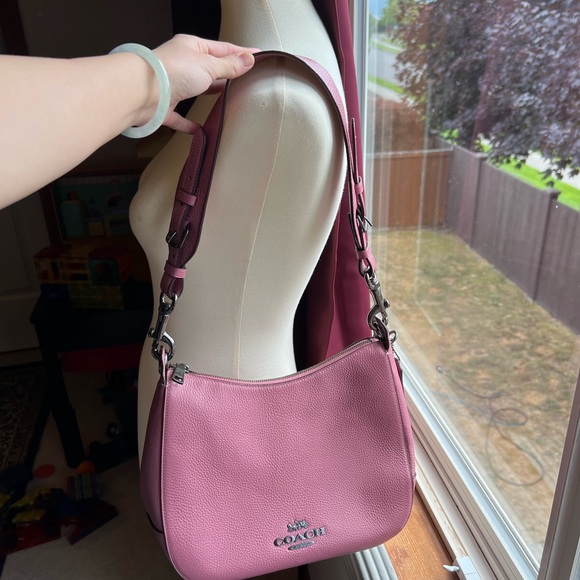 Coach Jess hobo pink Leather Shoulder Bag - Picture 1 of 8